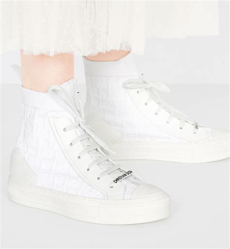 white walk n dior oblique mid high sneaker|walk and dior sneakers.